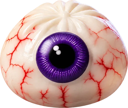 Eyeball dumpling squishy