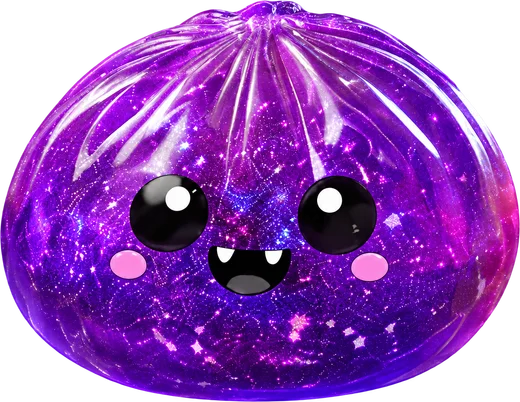 Galaxy glitter dumpling squishy