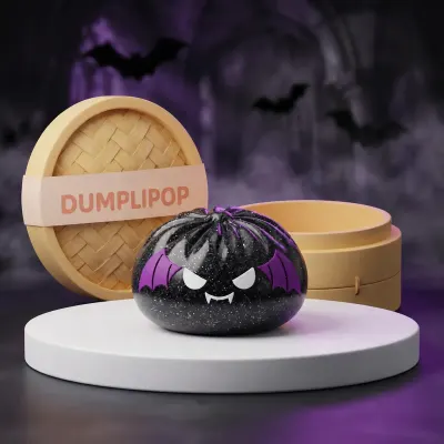 Spooky Bat Halloween Dumpling Squishy — squishy dumpling toy