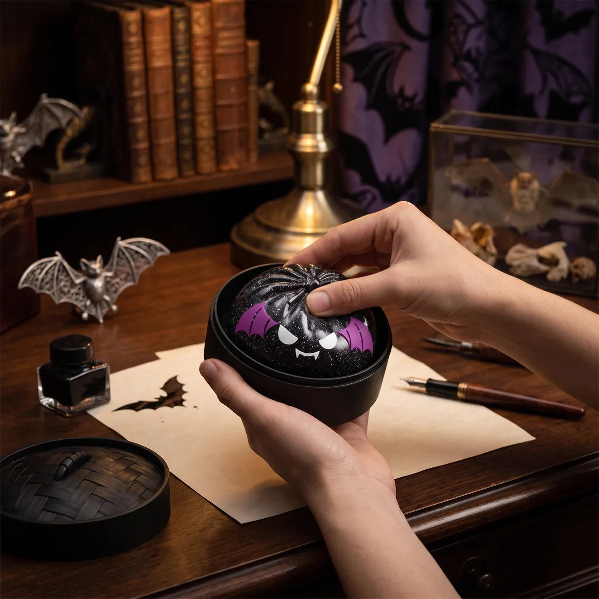 Spooky Bat Halloween Dumpling Squishy — squishy dumpling toy