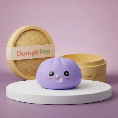 Big Blue Blow Dumpling Squishy — squishy dumpling toy