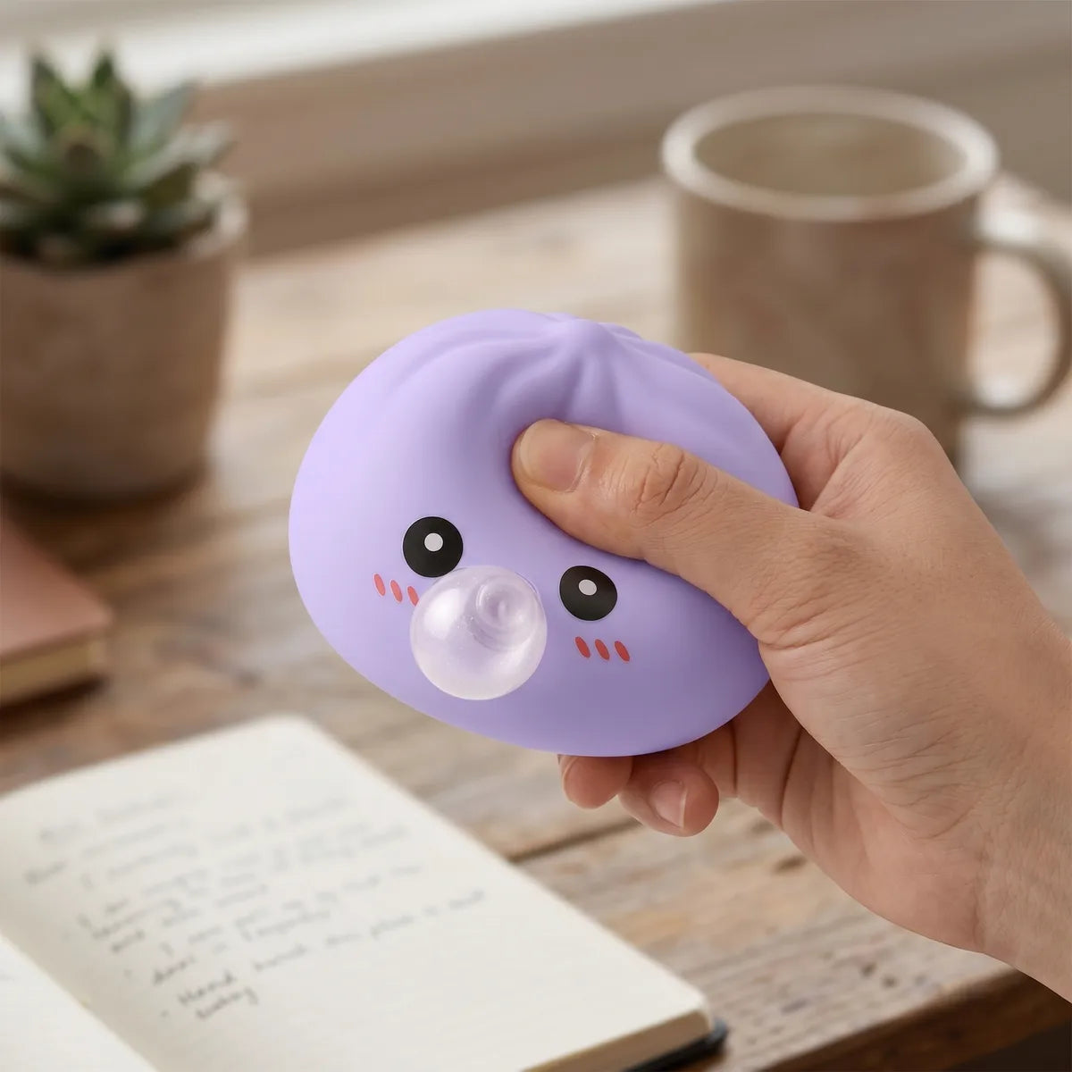 Big Blue Blow Dumpling Squishy — squishy dumpling toy
