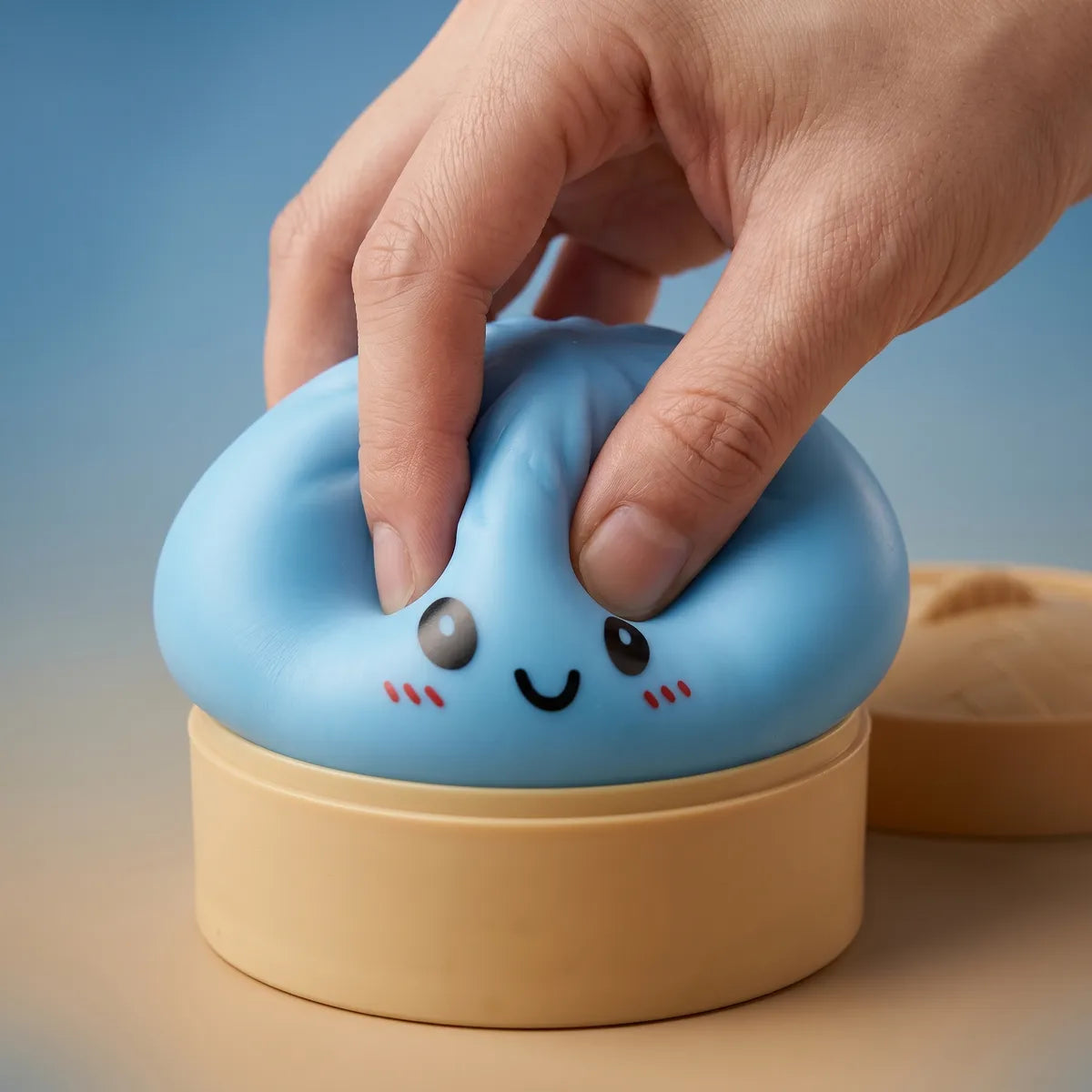 Ocean Blue Dumpling Squishy — squishy dumpling toy