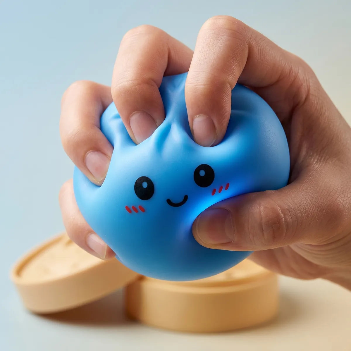 Ocean Blue Dumpling Squishy — squishy dumpling toy