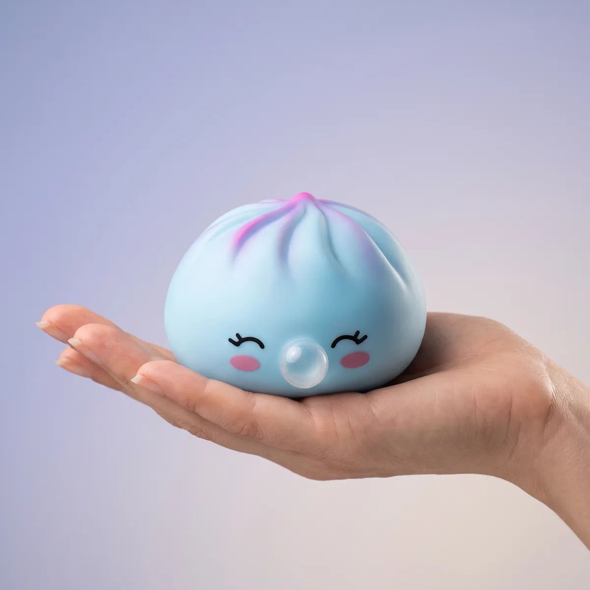 Frost Blue Rare Blow Dumpling Squishy — squishy dumpling toy