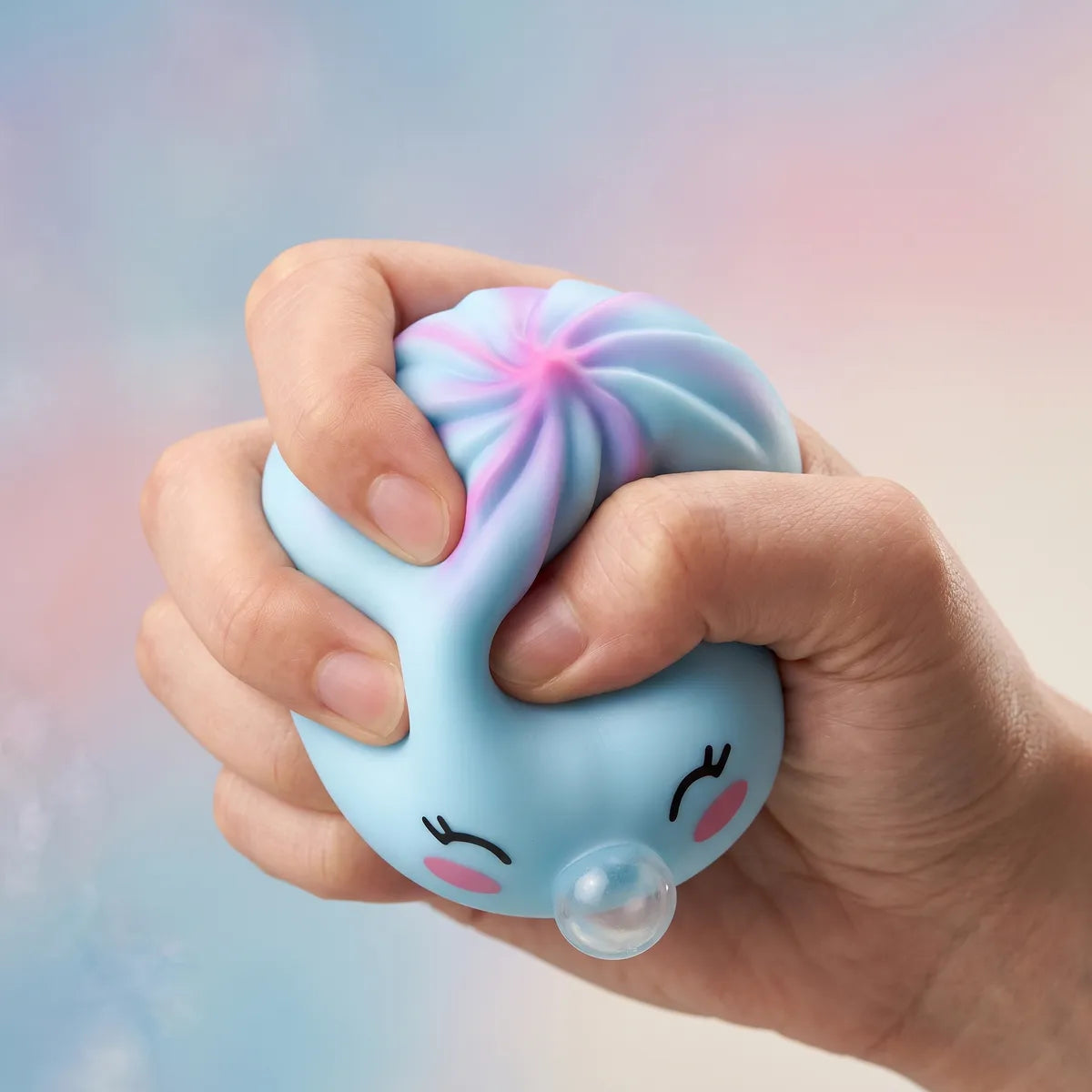 Frost Blue Rare Blow Dumpling Squishy — squishy dumpling toy