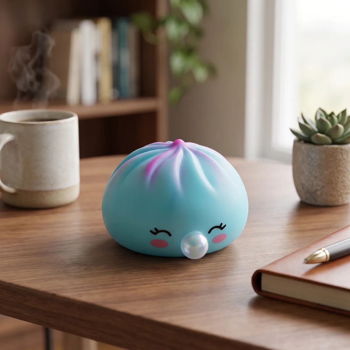 Frost Blue Rare Blow Dumpling Squishy — squishy dumpling toy