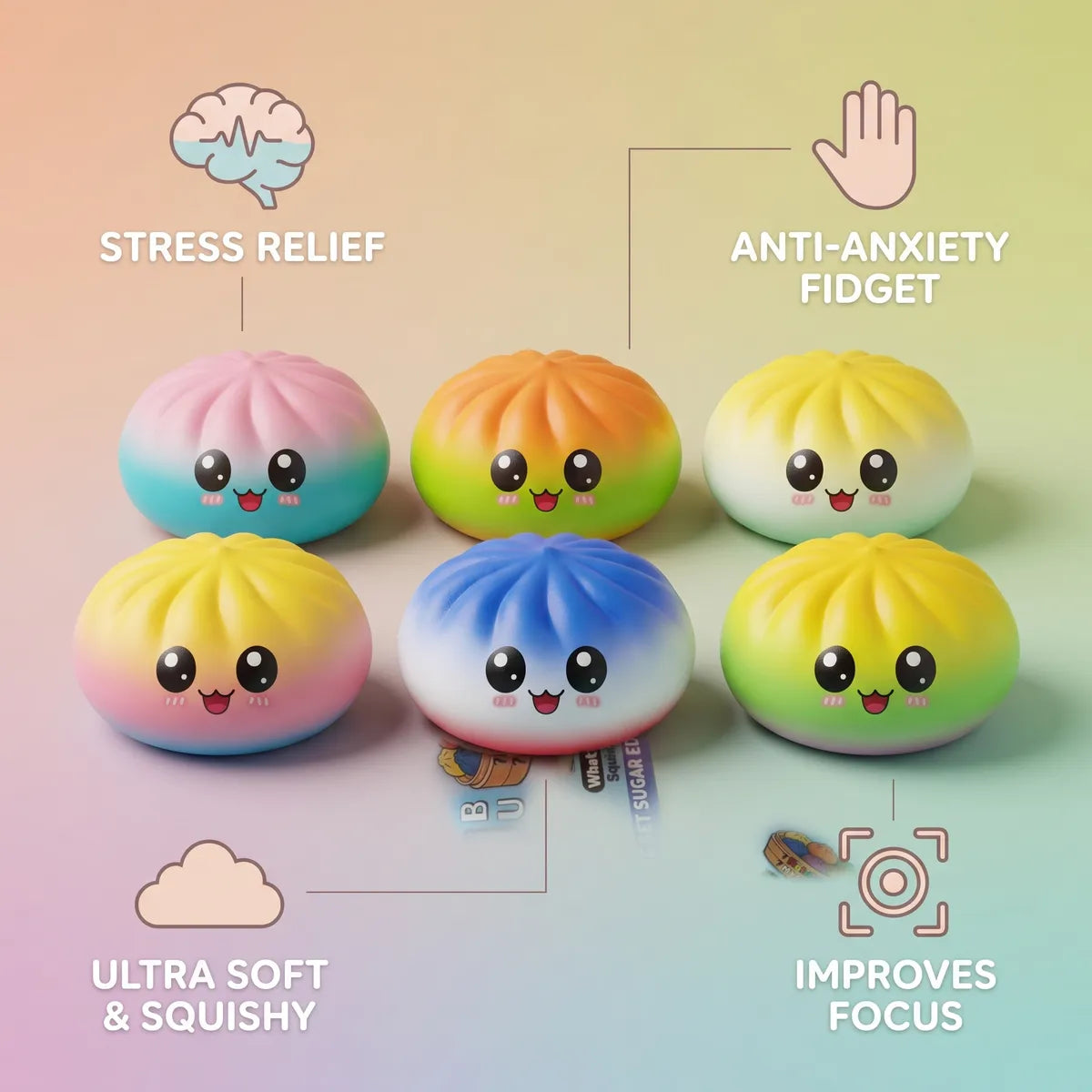 Adorable Charming Mystery Dumpling Squishy — squishy dumpling toy