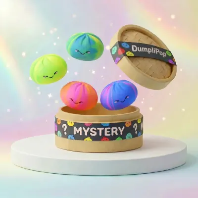 Rainbow Colorful Dumpling Squishy — squishy dumpling toy