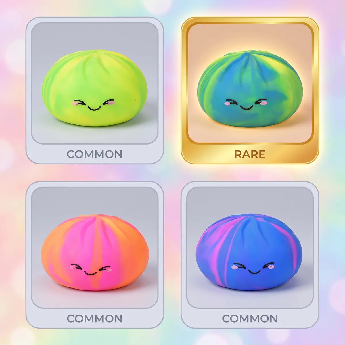 Rainbow Colorful Dumpling Squishy — squishy dumpling toy