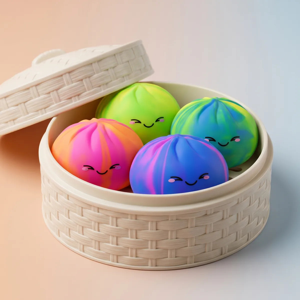 Rainbow Colorful Dumpling Squishy — squishy dumpling toy