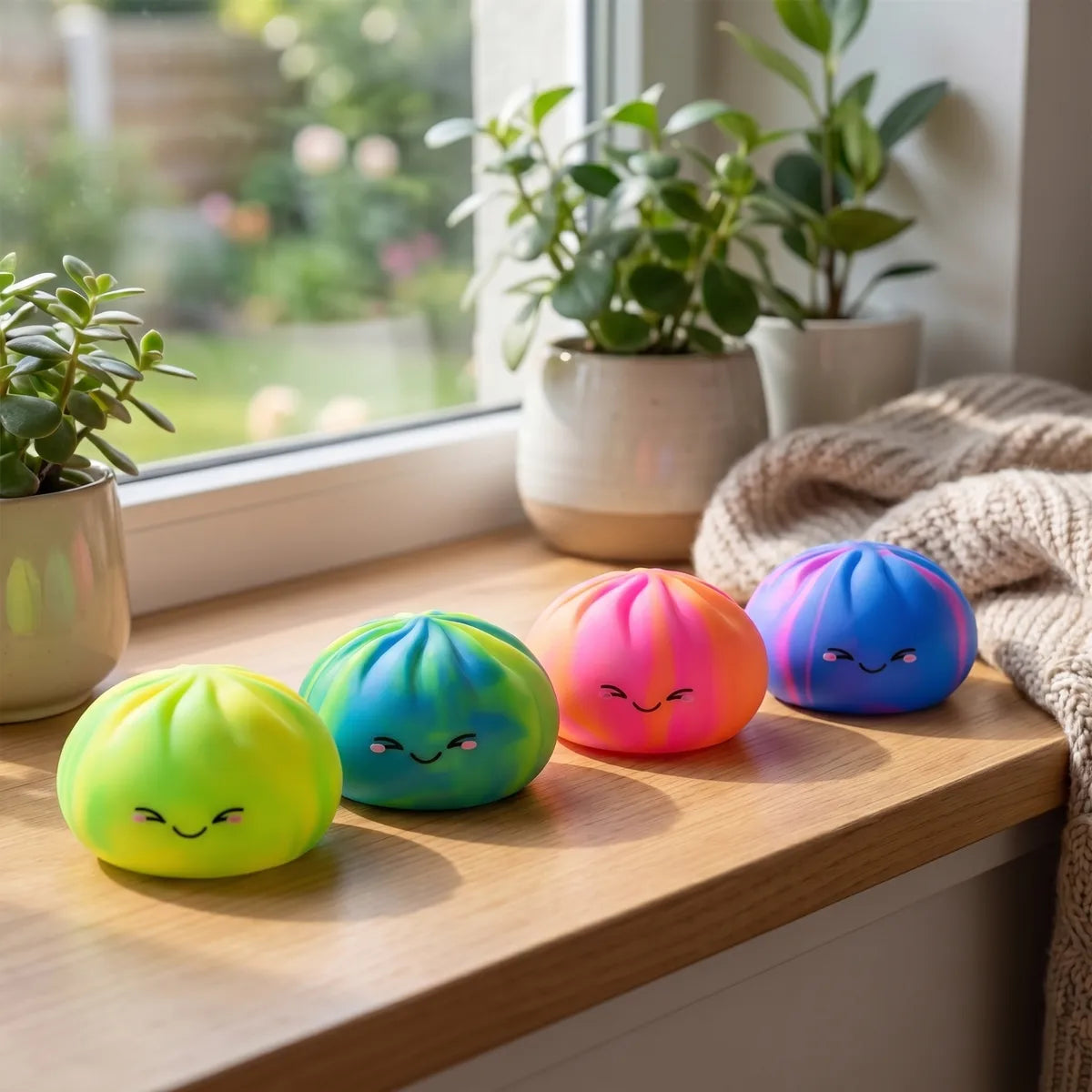Rainbow Colorful Dumpling Squishy — squishy dumpling toy