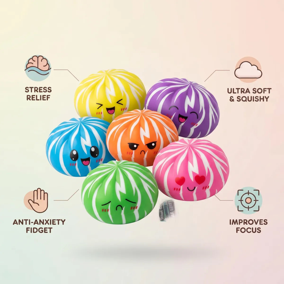 Fluffy Dumpling Squishy Bun Mystery Toy — squishy dumpling toy
