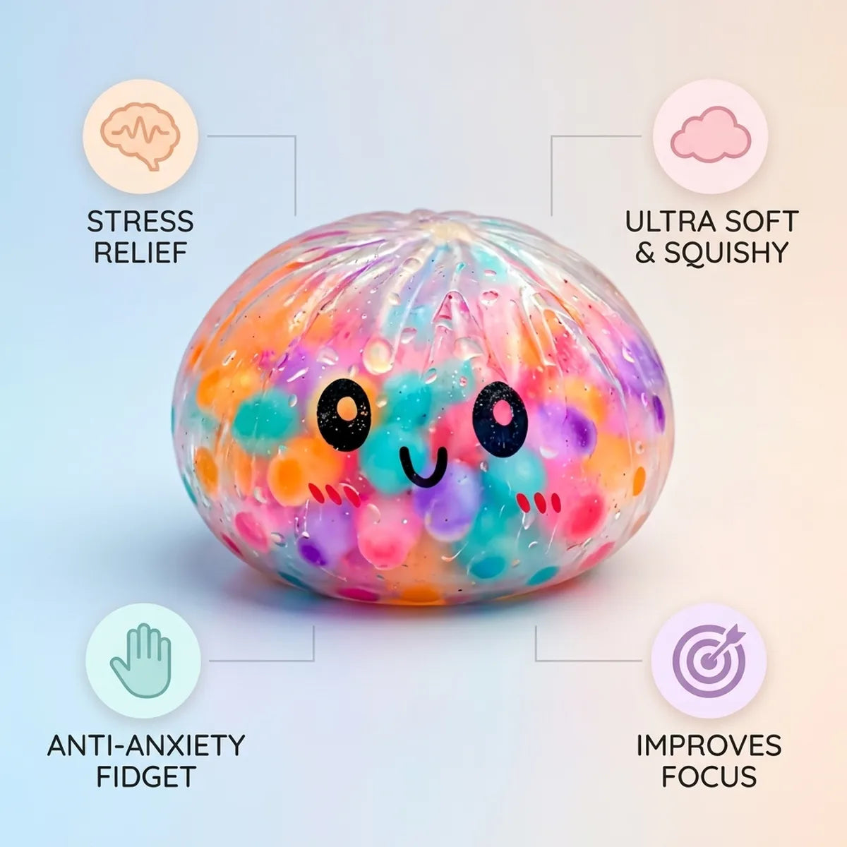 Soft Squishy Dumpling Colors Bubbles — squishy dumpling toy