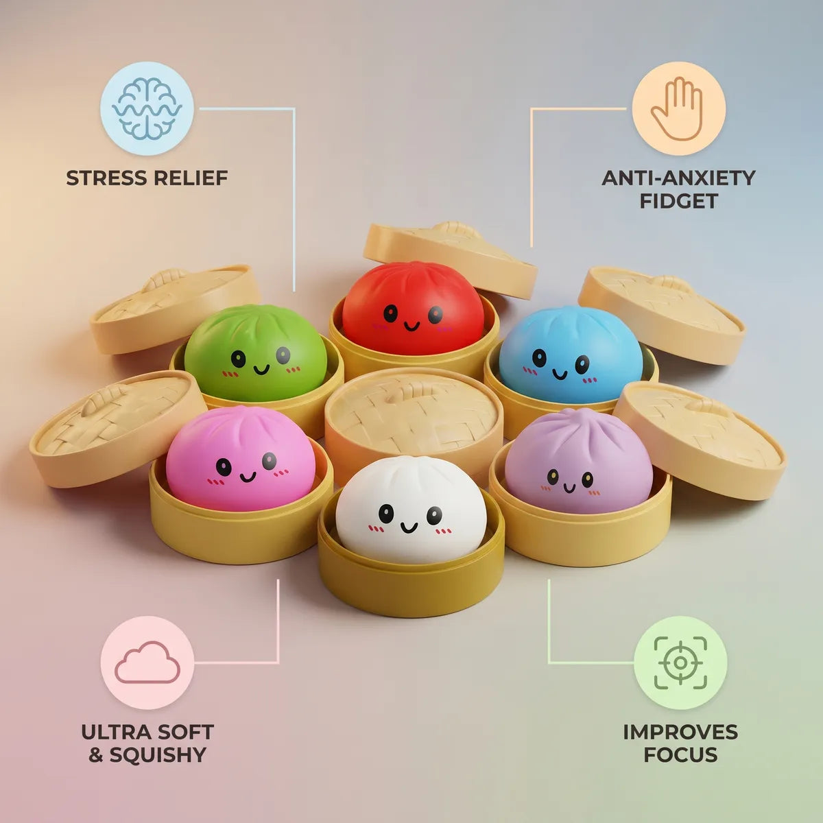 Surprise Dumpling Squishy Mystery Box — squishy dumpling toy