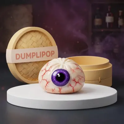 Creepy Eyeball Halloween Dumpling Squishy — squishy dumpling toy
