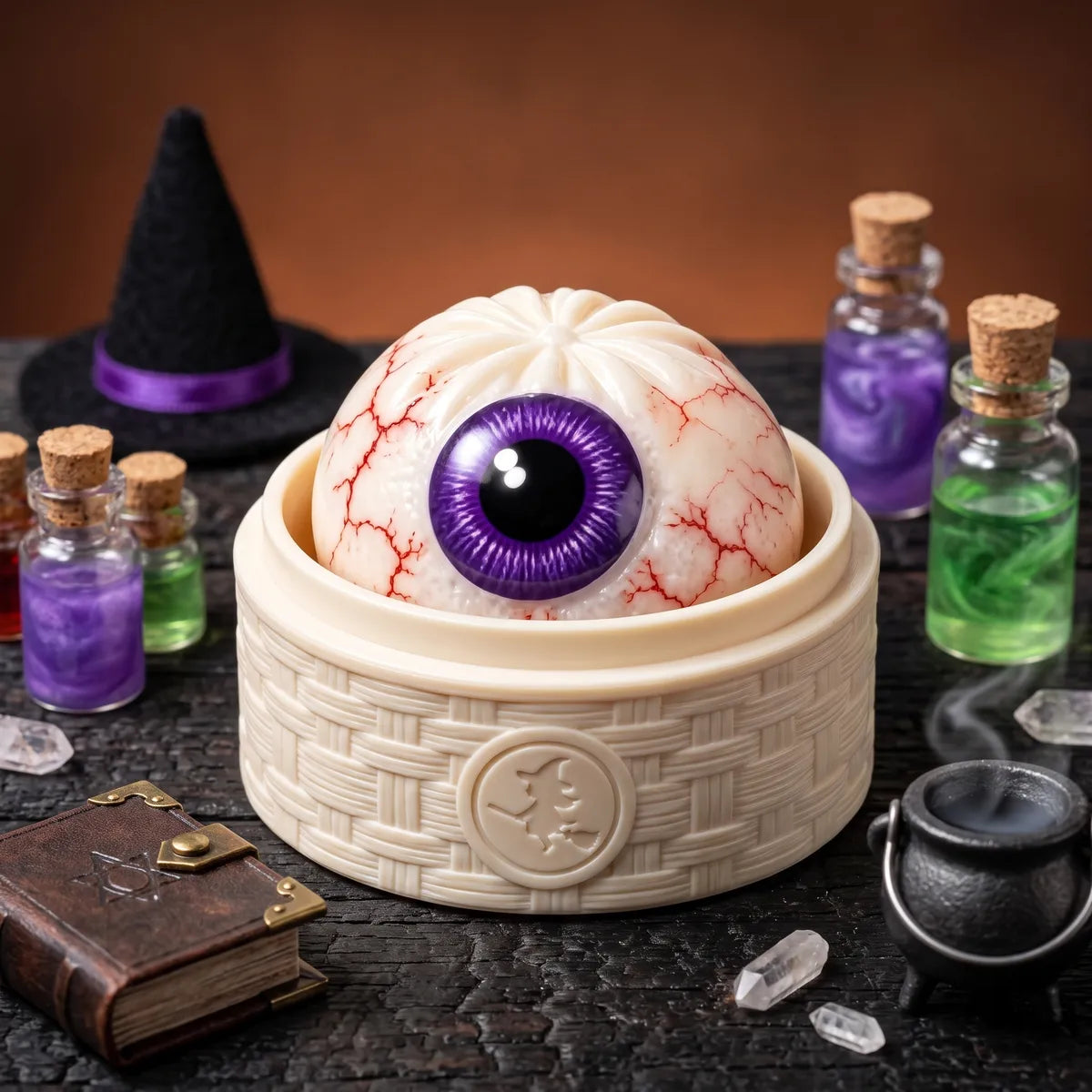 Creepy Eyeball Halloween Dumpling Squishy — squishy dumpling toy