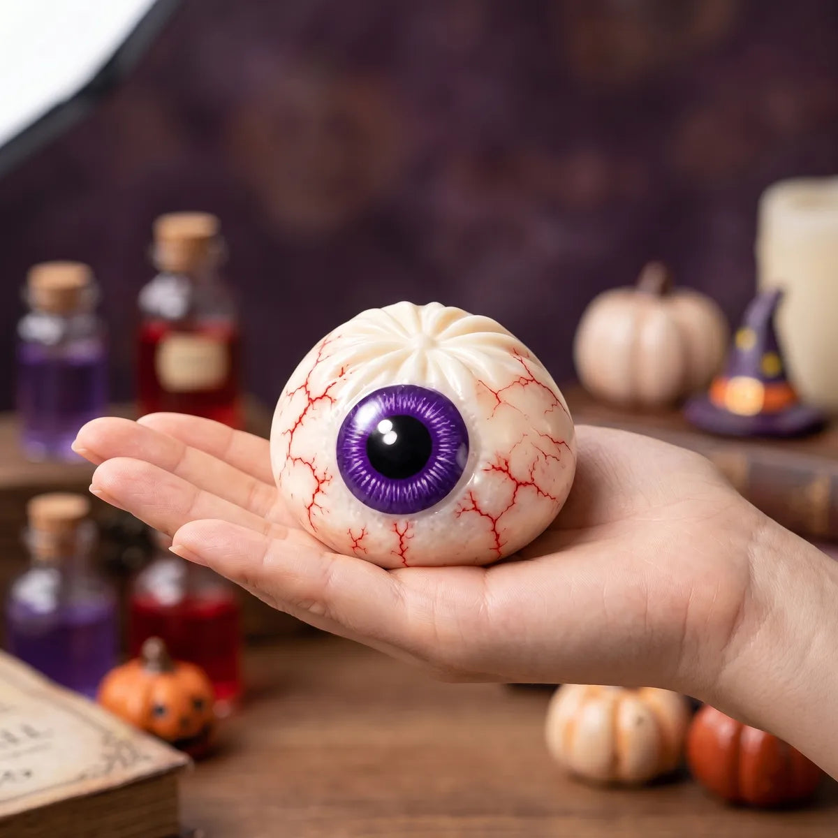 Creepy Eyeball Halloween Dumpling Squishy — squishy dumpling toy