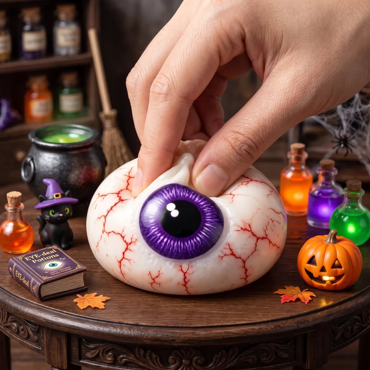 Creepy Eyeball Halloween Dumpling Squishy — squishy dumpling toy