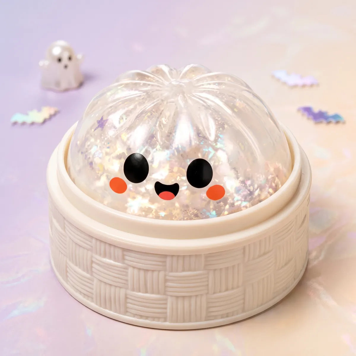 Glitter Ghost Halloween Dumpling Squishy — squishy dumpling toy
