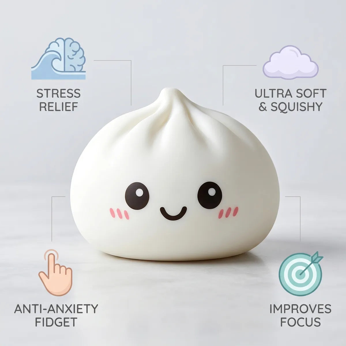 Huggable Giant Dumpling Squishy Toy — squishy dumpling toy