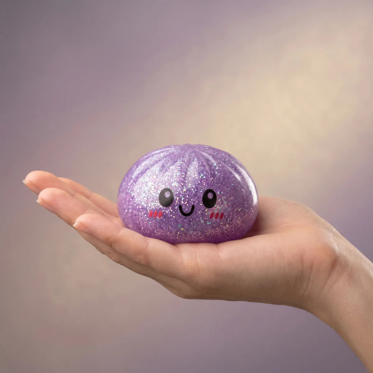 Sparkle Glitter Dumpling Squishy Set 6 Pieces — squishy dumpling toy