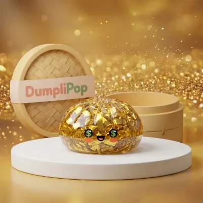 Ultra Rare Lucky Gold Dumpling Squishy — squishy dumpling toy