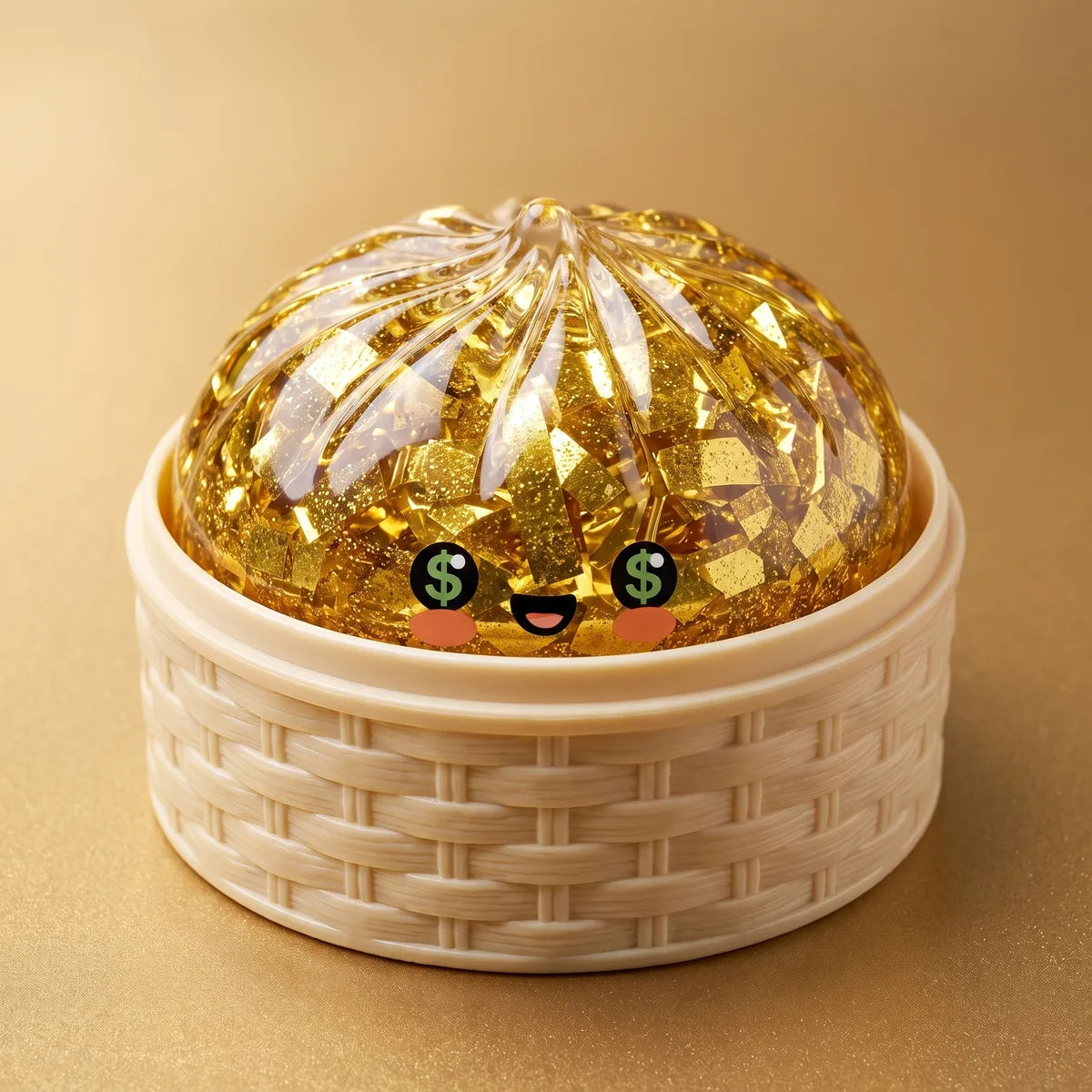 Ultra Rare Lucky Gold Dumpling Squishy — squishy dumpling toy