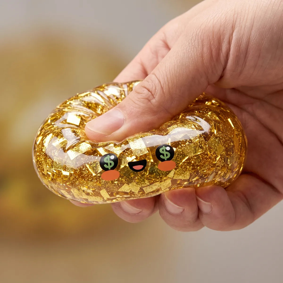 Ultra Rare Lucky Gold Dumpling Squishy — squishy dumpling toy