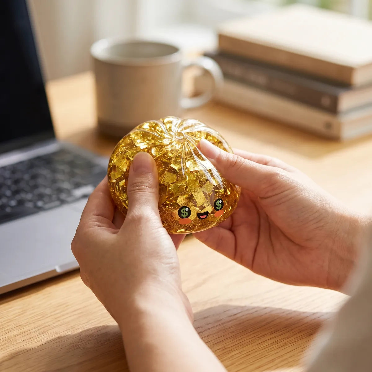 Ultra Rare Lucky Gold Dumpling Squishy — squishy dumpling toy
