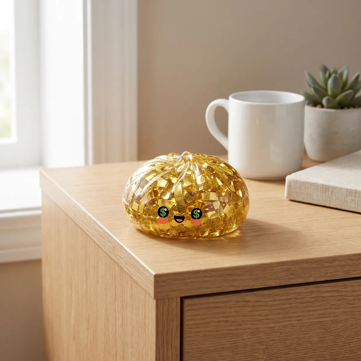 Ultra Rare Lucky Gold Dumpling Squishy — squishy dumpling toy