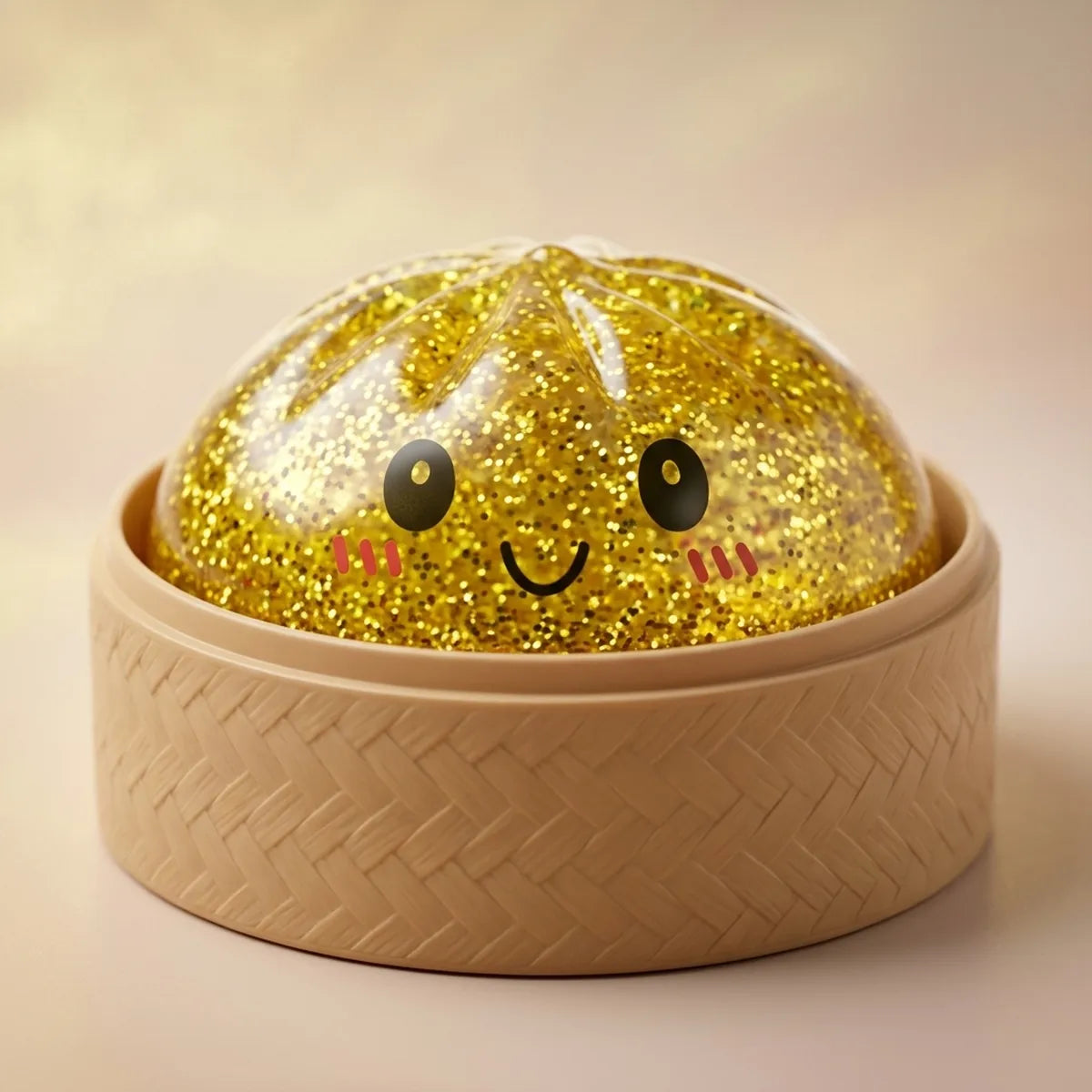 Luxe Gold Glitter Dumpling Squishy — squishy dumpling toy