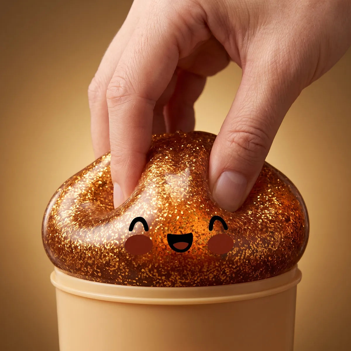 Treasure Gold Unique Glitter Dumpling Squishy — squishy dumpling toy