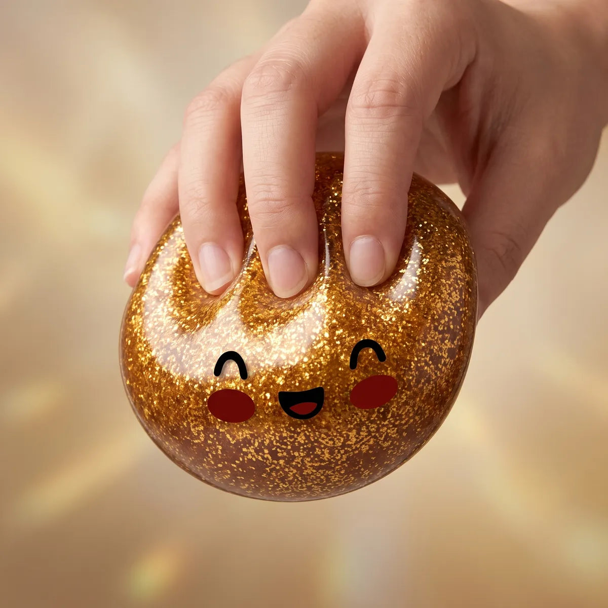 Treasure Gold Unique Glitter Dumpling Squishy — squishy dumpling toy