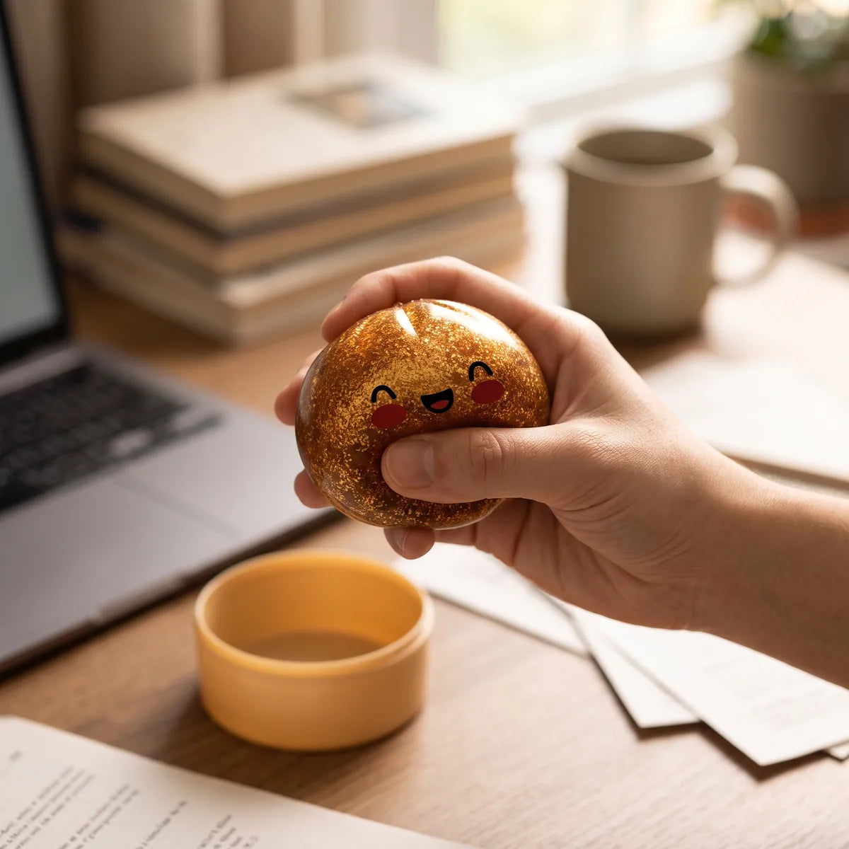 Treasure Gold Unique Glitter Dumpling Squishy — squishy dumpling toy