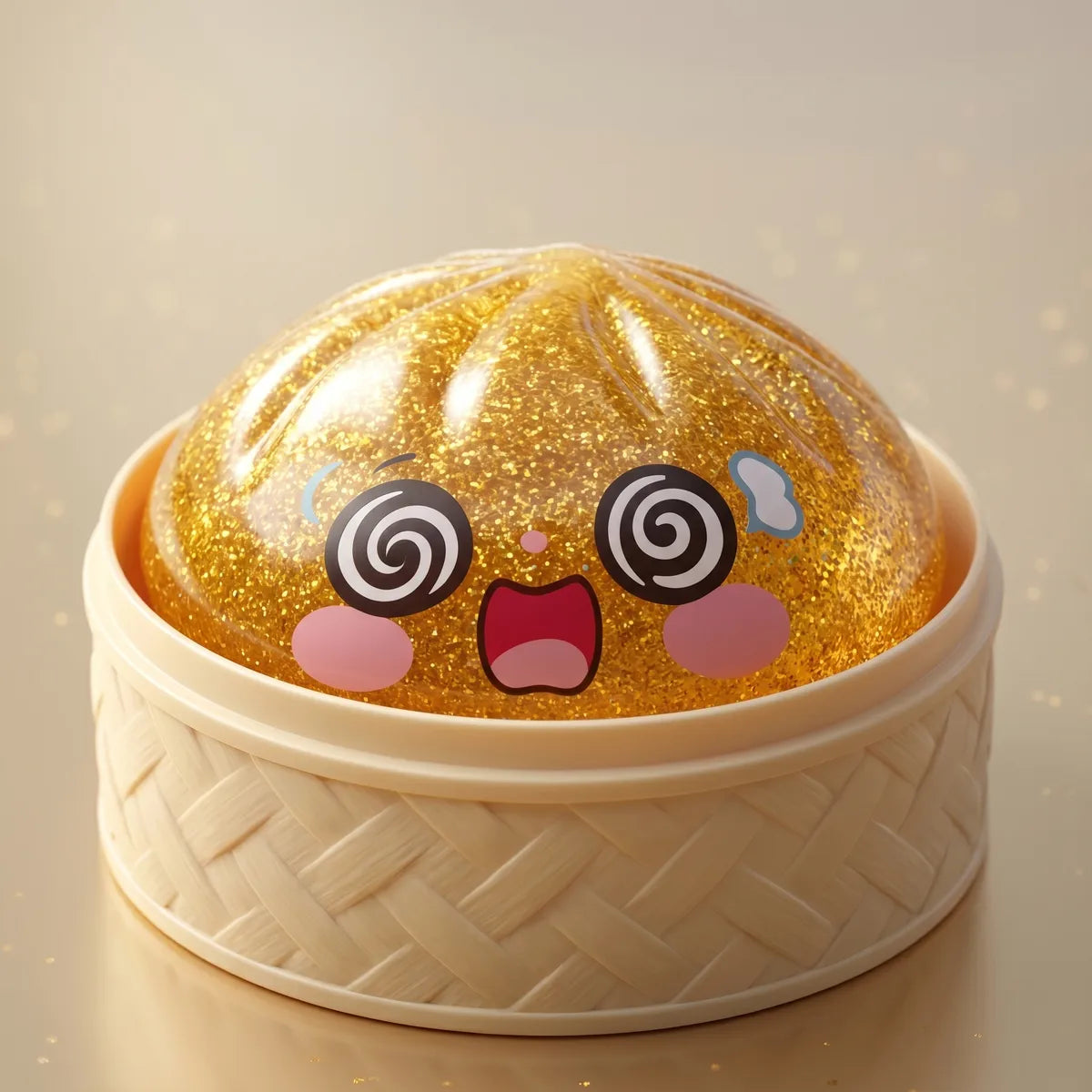 Lucky Golden Dumpling Squishy — squishy dumpling toy