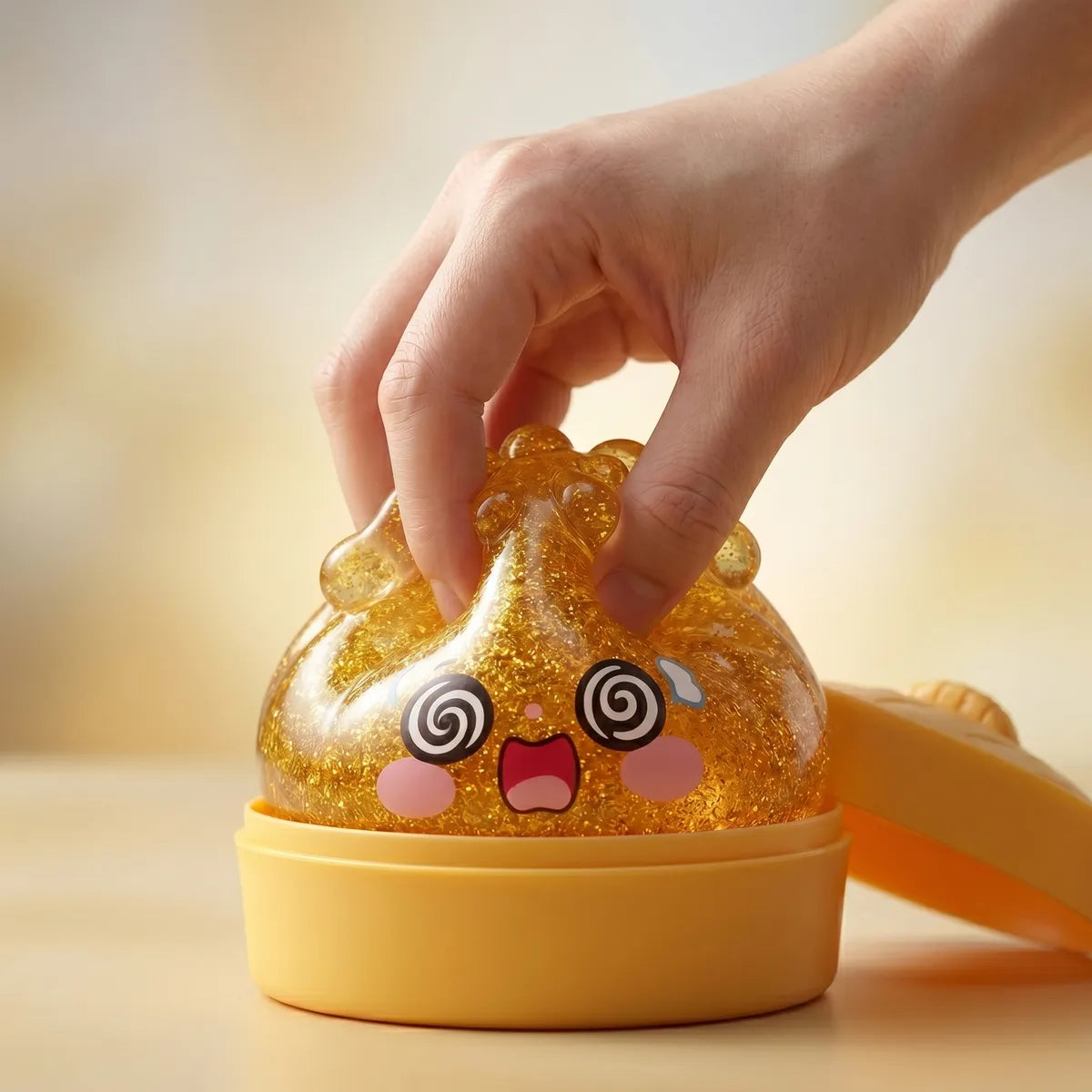 Lucky Golden Dumpling Squishy — squishy dumpling toy