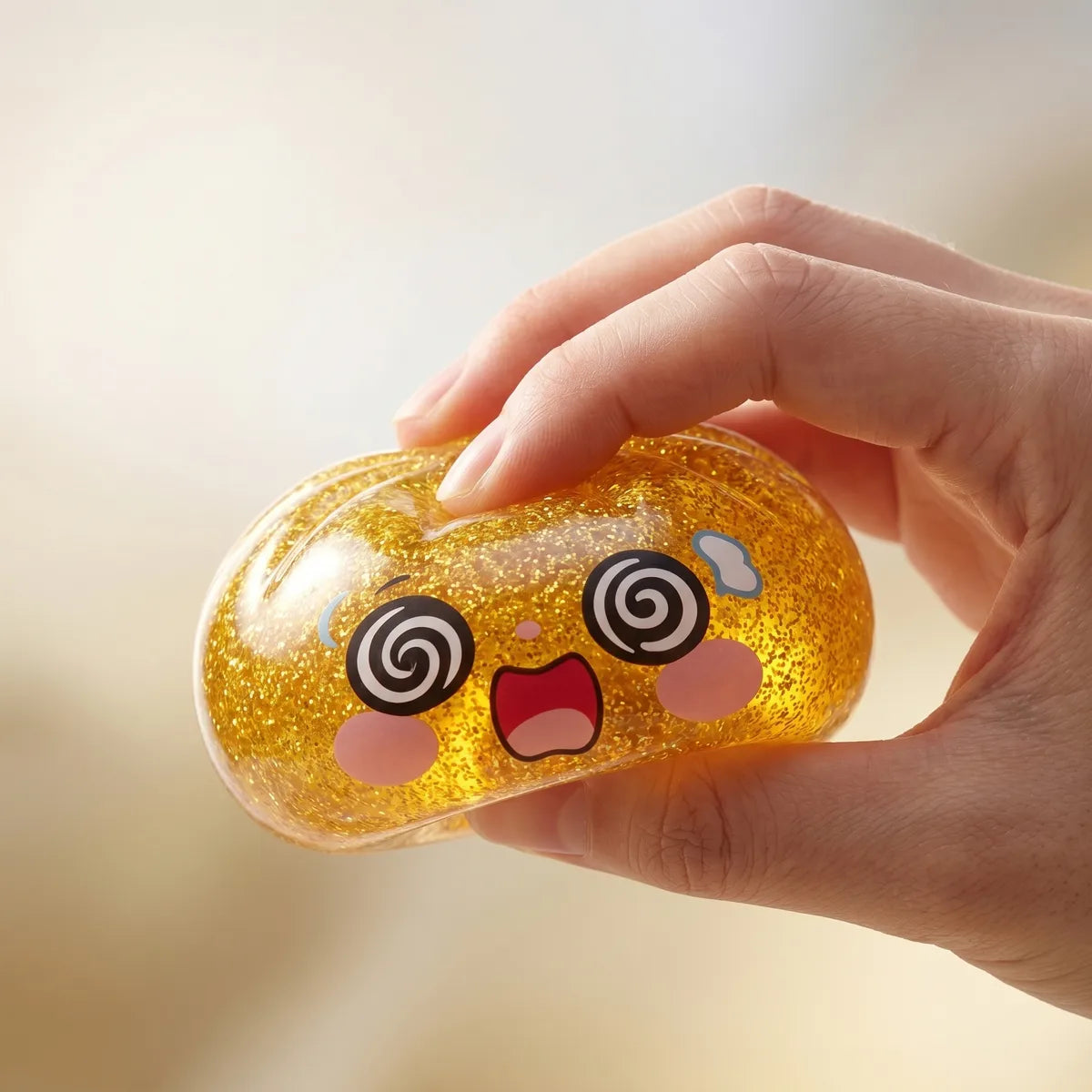 Lucky Golden Dumpling Squishy — squishy dumpling toy