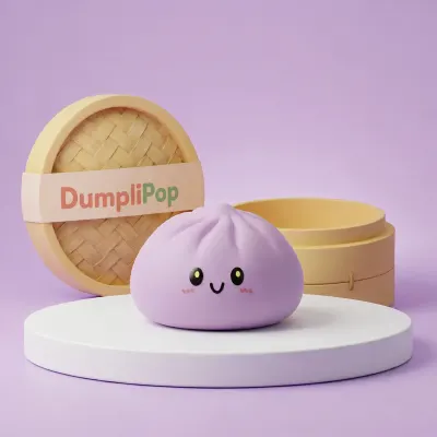 Berry Magenta Dumpling Squishy — squishy dumpling toy