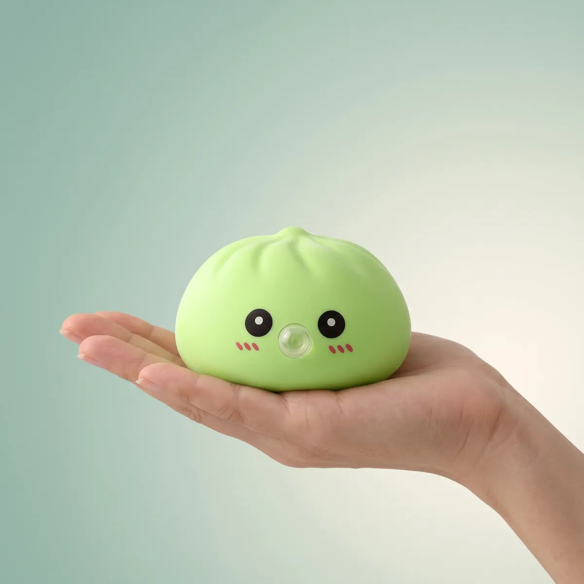 Fresh Green Blow Dumpling Squishy — squishy dumpling toy