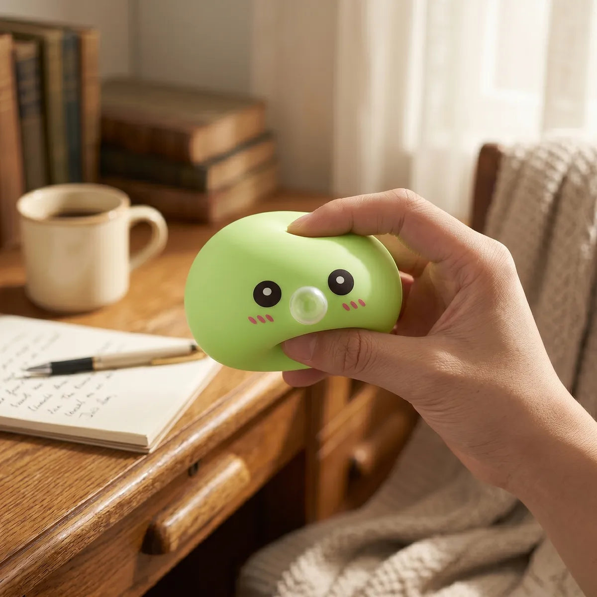 Fresh Green Blow Dumpling Squishy — squishy dumpling toy