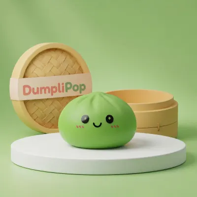 Matcha Green Dumpling Squishy — squishy dumpling toy