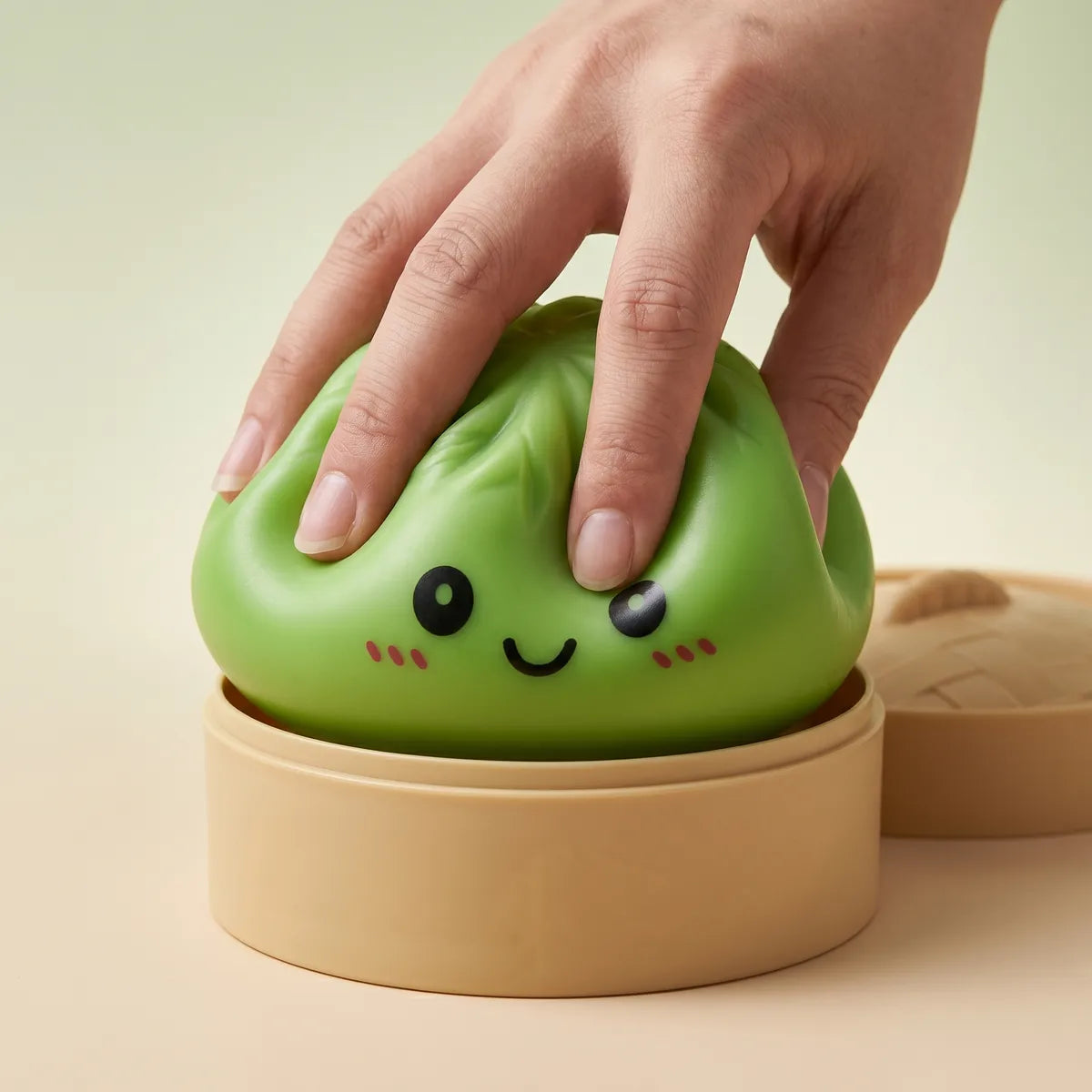 Matcha Green Dumpling Squishy — squishy dumpling toy