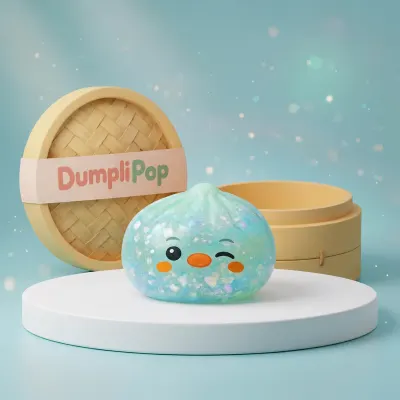 Minty Green Penguin Dumpling Squishy — squishy dumpling toy