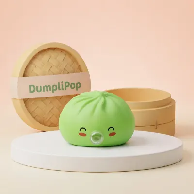 Matcha Green Rare Blow Dumpling Squishy — squishy dumpling toy