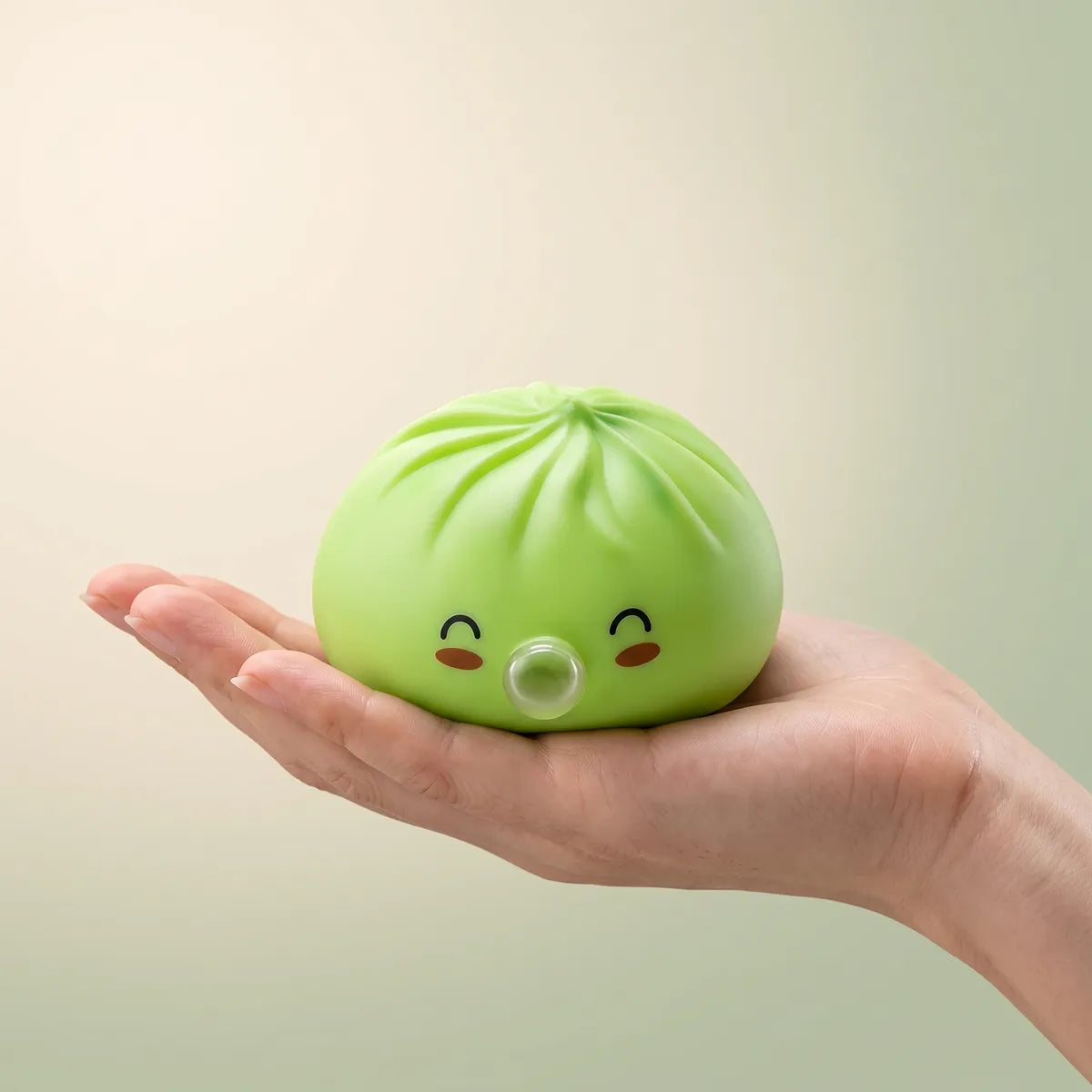 Matcha Green Rare Blow Dumpling Squishy — squishy dumpling toy