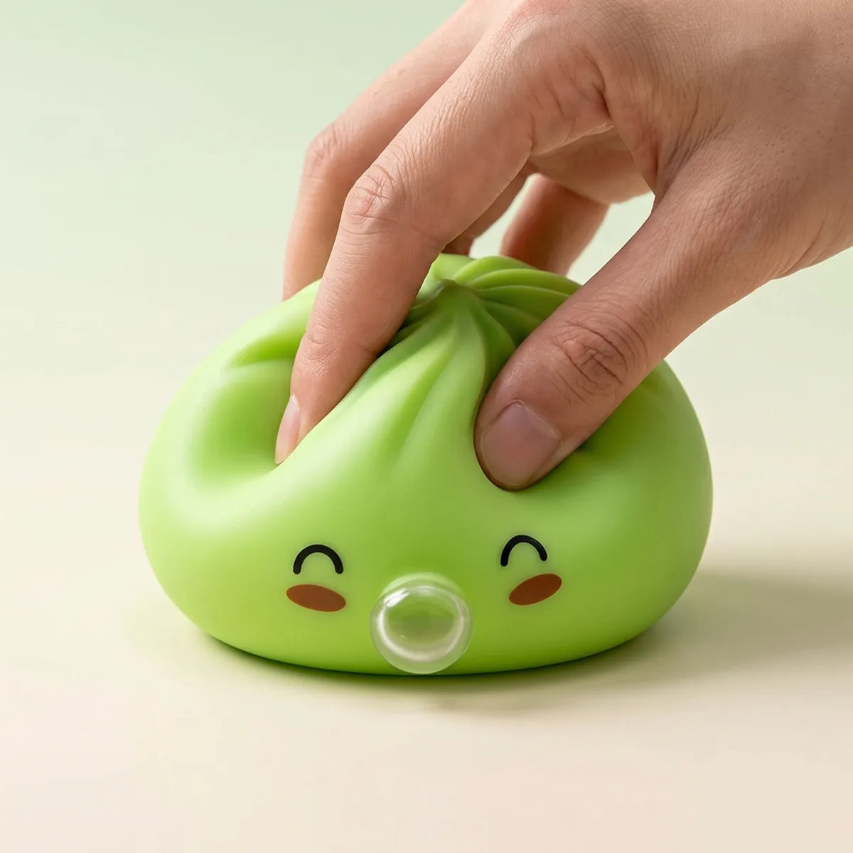 Matcha Green Rare Blow Dumpling Squishy — squishy dumpling toy