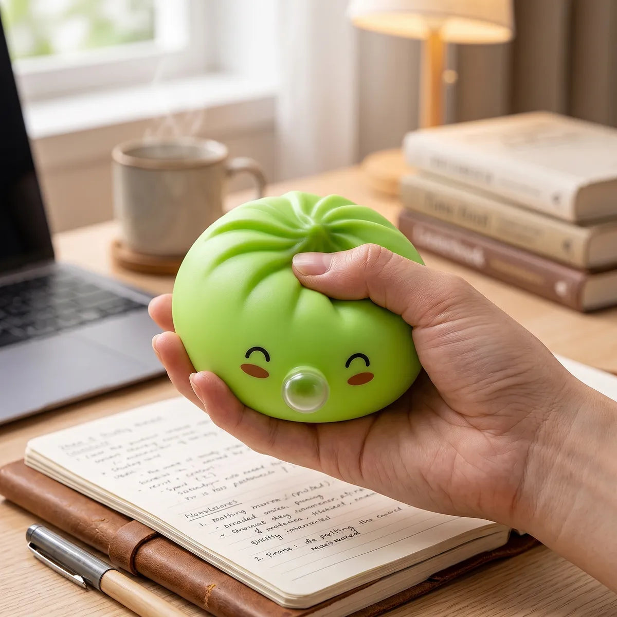 Matcha Green Rare Blow Dumpling Squishy — squishy dumpling toy