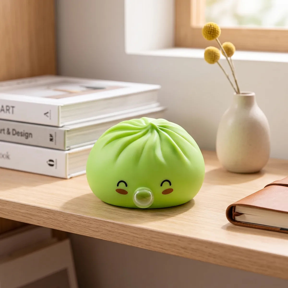 Matcha Green Rare Blow Dumpling Squishy — squishy dumpling toy