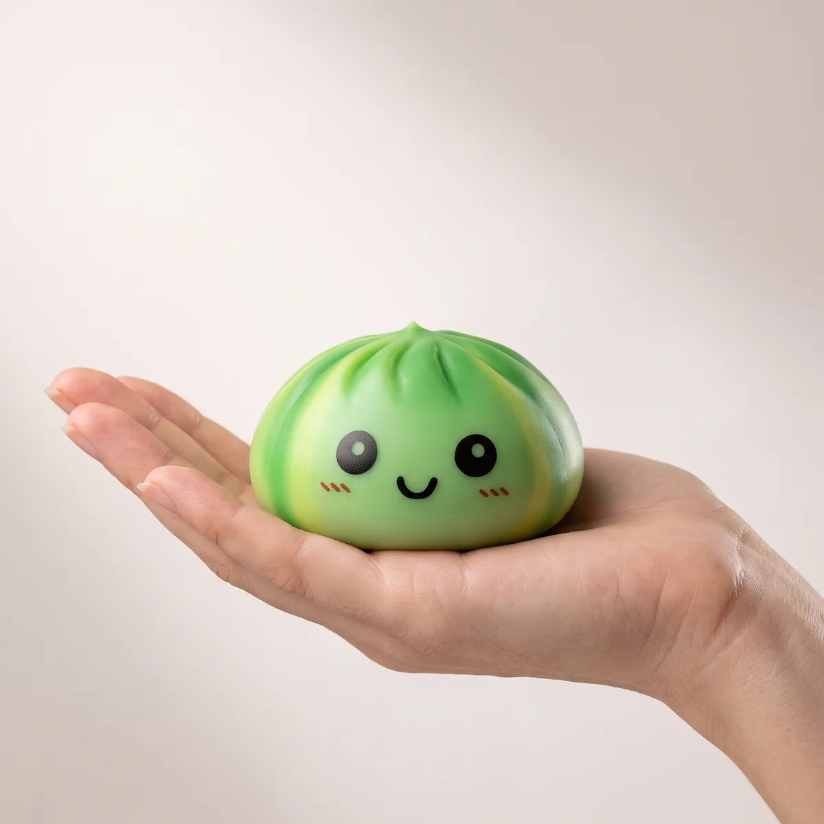 Swirl Green Tie Dye Dumpling Squishy — squishy dumpling toy